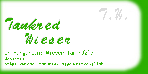 tankred wieser business card
